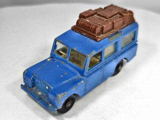 LAND ROVER SAFARI Matchbox '60 Niebieski 1:60 Made in England – zdjęcie 2