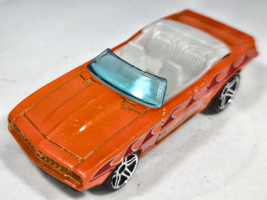 '69 Camaro Hot Wheels 2006 Heat Fleet 1:64 Luzak Pomarańczowy Muscle Car – zdjęcie 2