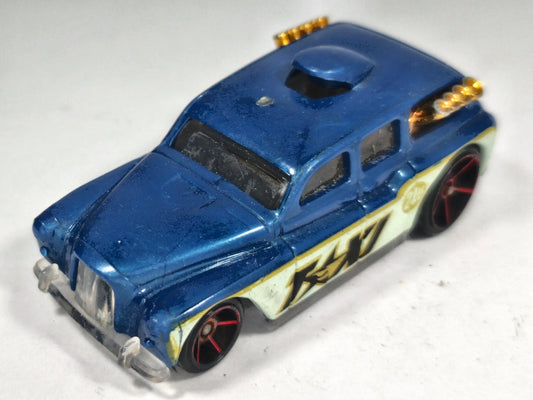 Cockney Cab II Hot Wheels 2005 1:64 TAXI Luzak Niebieski TAXI – zdjęcie 2