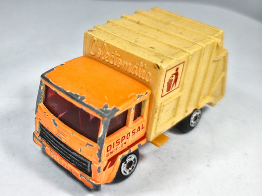 Refuse Truck Matchbox Superfast 1:64 Śmieciarka DISPOSAL Luzak Pomarańczowy – zdjęcie 2