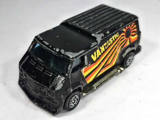 HOT ROD CUSTOM VANTASTIC Corgi '70 Czarny 1:54 Made in Gt Britain 2xMetal – zdjęcie 2