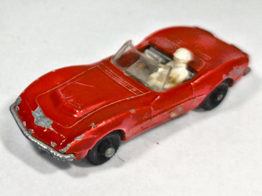 CORVETTE CABRIO TUF-TOTS Lone Star '60 Czerwony 1:87 Made in England – zdjęcie 2