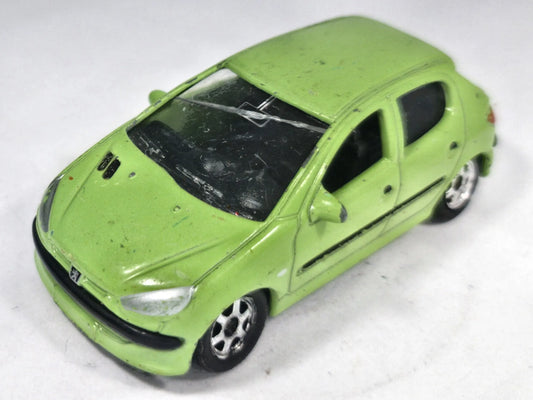 Peugeot 206 Welly 1:64 Luzak Zielony – zdjęcie 2