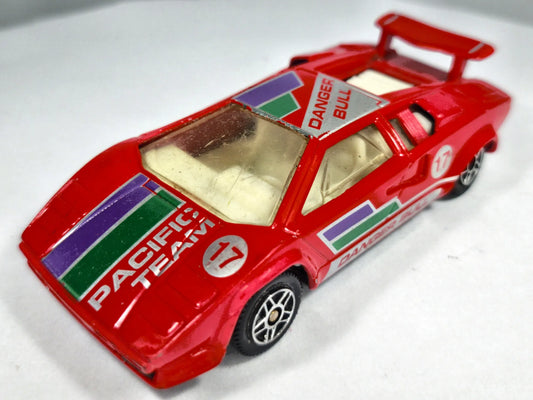 LAMBORGHINI COUNTACH, Yatming, Die cast YM9131, Czerwony, 1:41, Resoraki – zdjęcie 2