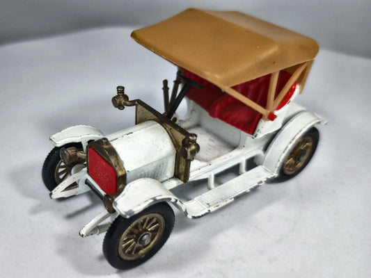 1909 Opel Coupe Matchbox '70 Biały 1:43 Made in England – zdjęcie 2