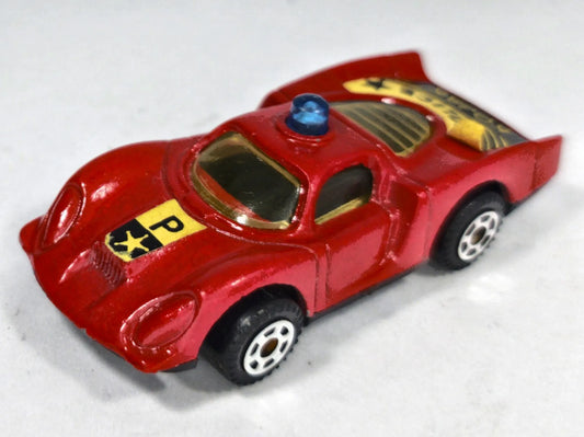 PORSCHE 906 CARRERA 6 Policja Guisval Czerwony 1:64 Made in Spain – zdjęcie 2