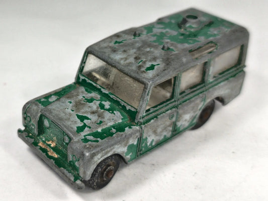 Land Rover Safari Matchbox Dandy 1:64 Made in England Luzak Zielony – zdjęcie 2