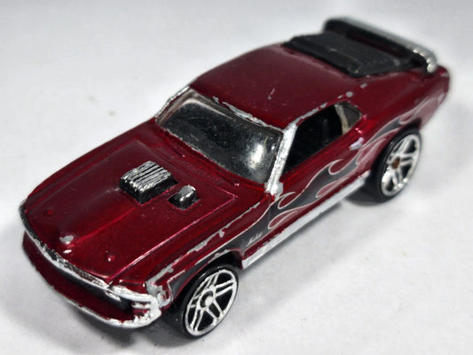 Mustang Mach 1 Mainline Hot Wheels 1997 Bordowy 1:64 – zdjęcie 2
