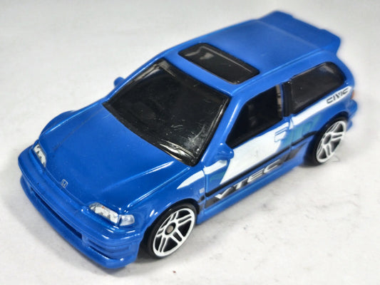 Honda Civic Ef Hot Wheels 2013 Niebieski 1:64 – zdjęcie 2