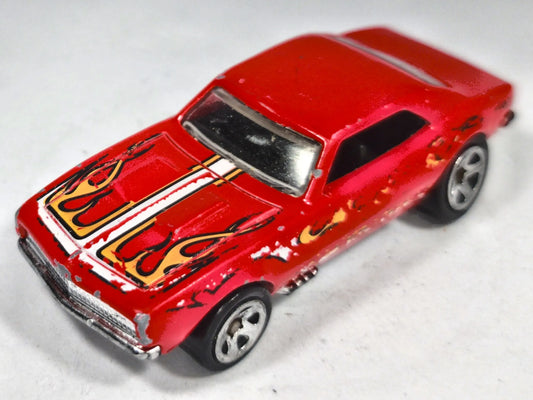 '67 Camaro Hot Wheels 2016 HW Flames 1:64 Luzak Czerwony Muscle Car – zdjęcie 2