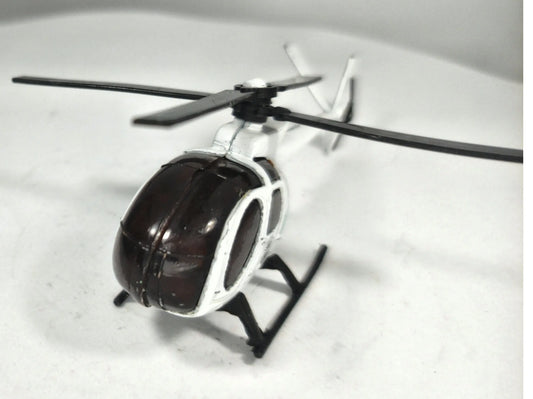 Śmigłowiec Cywilny (Styl Hughes/Md 500) 1:111 Helikopter Biały Pasażerski – zdjęcie 2
