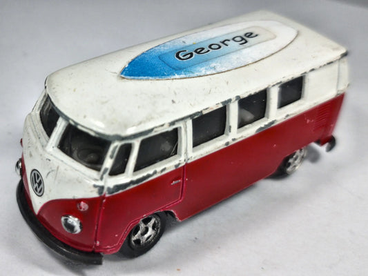 Volkswagen Microbus VW T1 Welly Czerwony 1:64 – zdjęcie 2