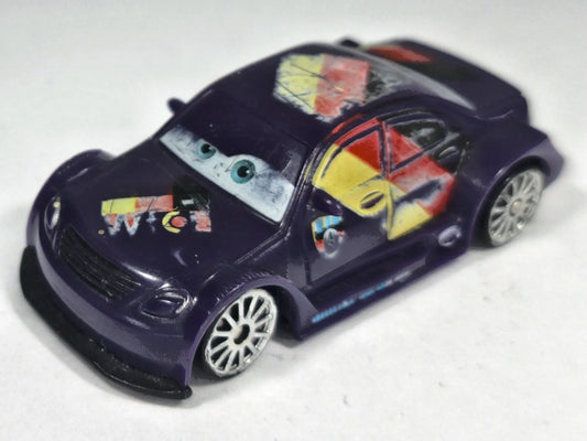 Car From Cars Movie Max Disney/Pixar Cars 1:64 Luzak Fioletowy – zdjęcie 2