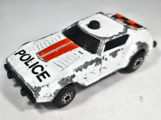 SUPER G.T. Policja Matchbox 1985 Biały 1:64 – zdjęcie 2