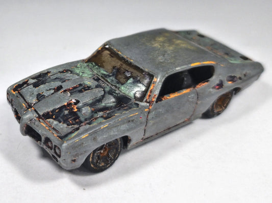 Ford Mustang Hot Wheels 1973 Superfast 1:64 Luzak Szary Muscle Car – zdjęcie 2