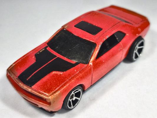 '08 DODGE CHALLENGER SRT8, Hot Wheels 2007 Die cast, Czerwony 1:64 Resoraki – zdjęcie 2