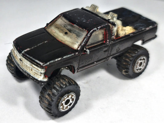 Chevrolet K-1500 Matchbox 1993 1:64 Pickup Luzak Czarny – zdjęcie 2