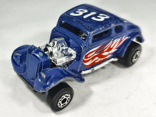 1933 Willys Street Rod Matchbox Superfast 1:64 Hot Rod 313 Luzak Niebieski – zdjęcie 2