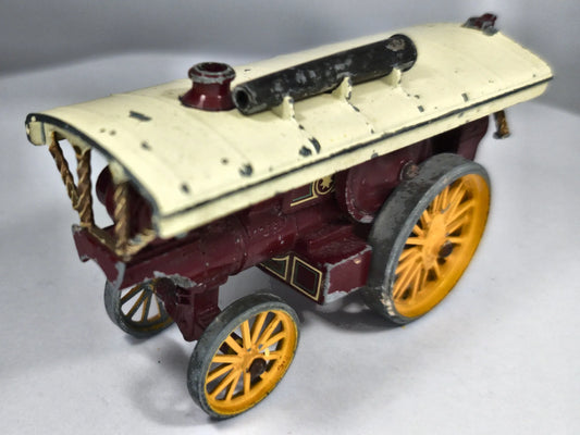 Lokomotywa Parowa TRACTION ENGINE Matchbox '60 Bordowy 1:43 Made in England – zdjęcie 2