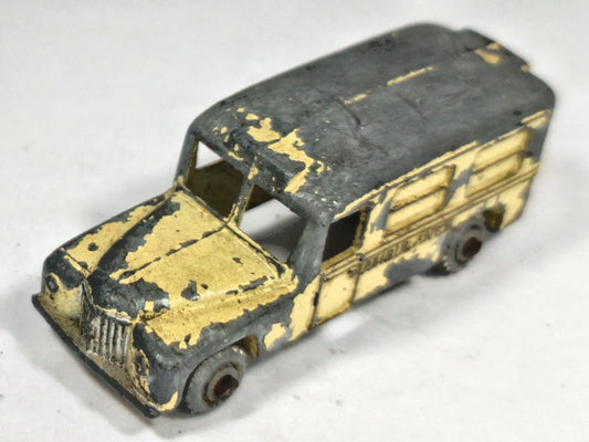 AMBULANCE Furgonetka Matchbox '40 Żółty 1:72 Made in England – zdjęcie 2