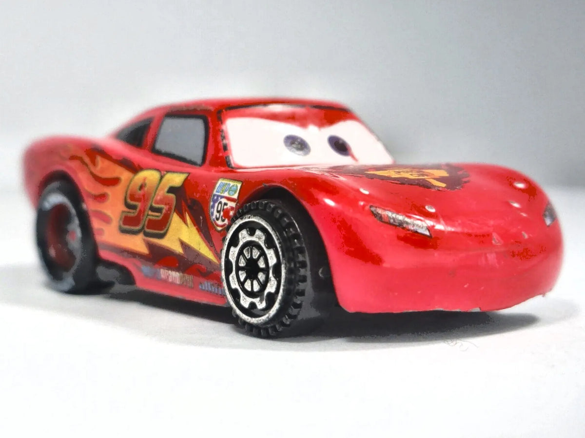 ZYGZAK MCQUEEN, Auta Disney Pixar, Die cast, Czerwony, 1:64, Resoraki – zdjęcie 9