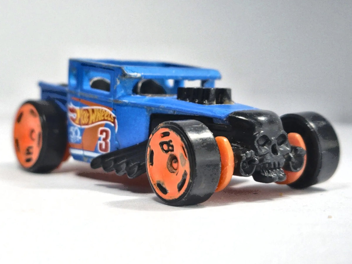 BONE SHAKER, HW 50th Race Team, Hot Wheels 2005, Die cast, Niebieski, 1:64 – zdjęcie 9