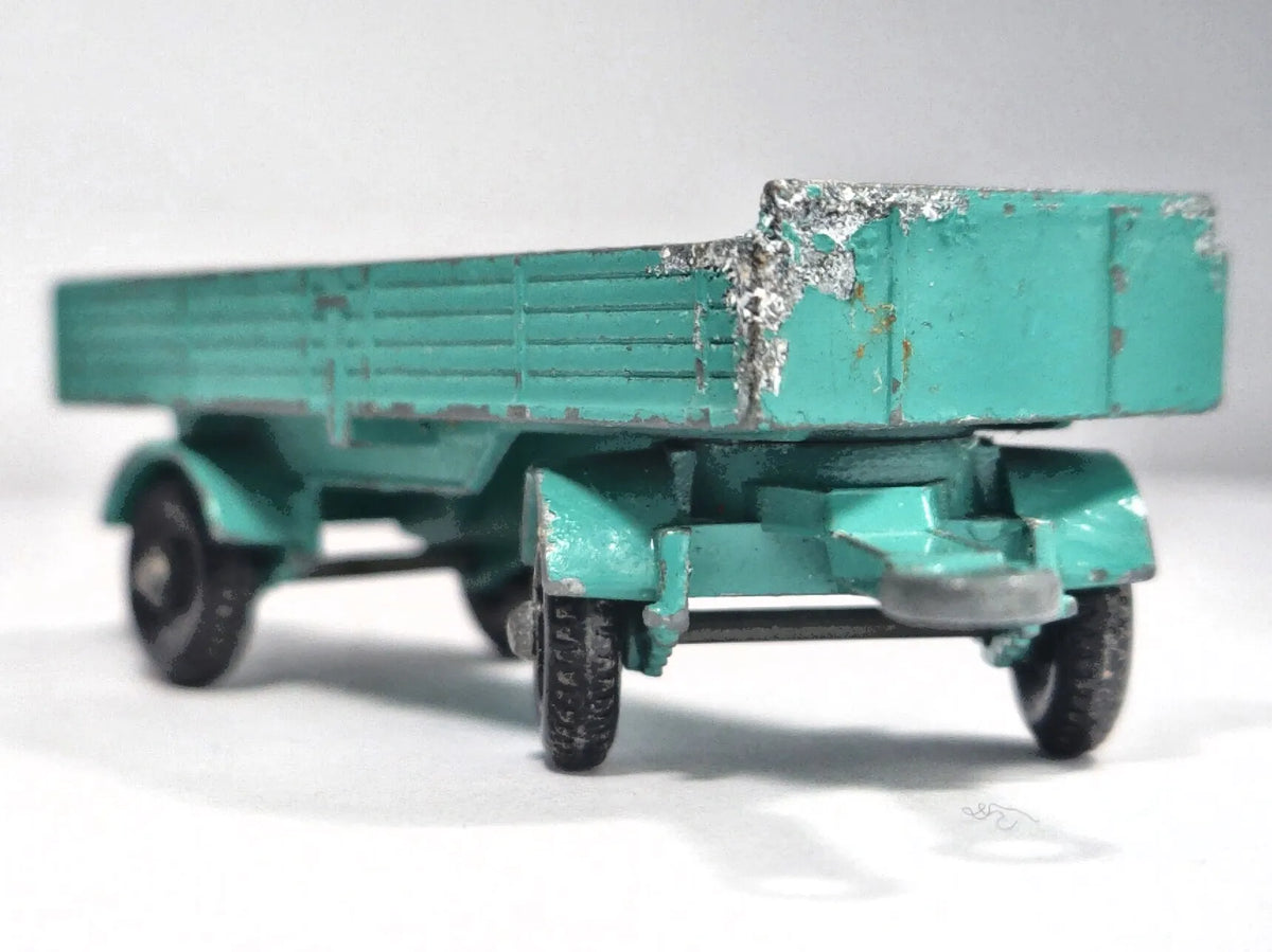MERCEDES TRAILER, Matchbox, Made in England, Die cast No.2, Zielony, 1:64 – zdjęcie 9
