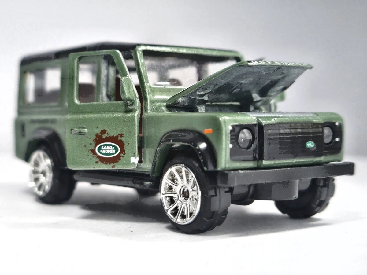 LAND ROVER DEFENDER 110, Majorette, Die cast BK060120, Zielony, 1:60 – zdjęcie 9