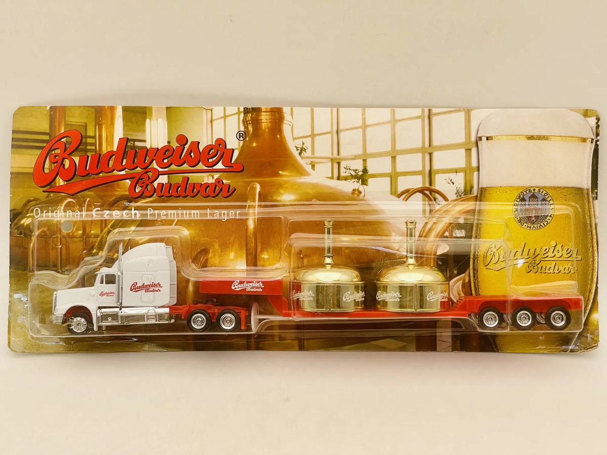 Peterbilt Truck Grell 1:87 Reklama Budweiser Budvar Blister Biały – zdjęcie 7