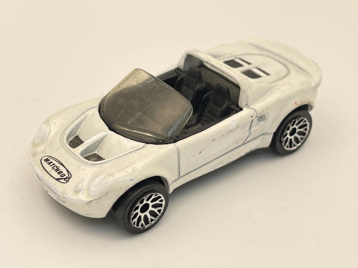 LOTUS ELISE, Kabriolet, Matchbox 1999, Resoraki, Die cast, Biały 1:55 – zdjęcie 8
