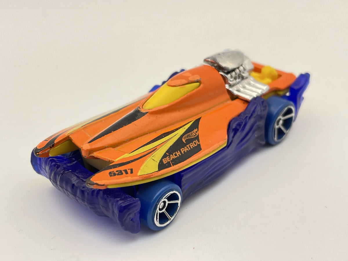 MAD SPLASH, Beach Patrol 5317, Hot Wheels 2011, Die cast 185, Pomarań. 1:64 – zdjęcie 8