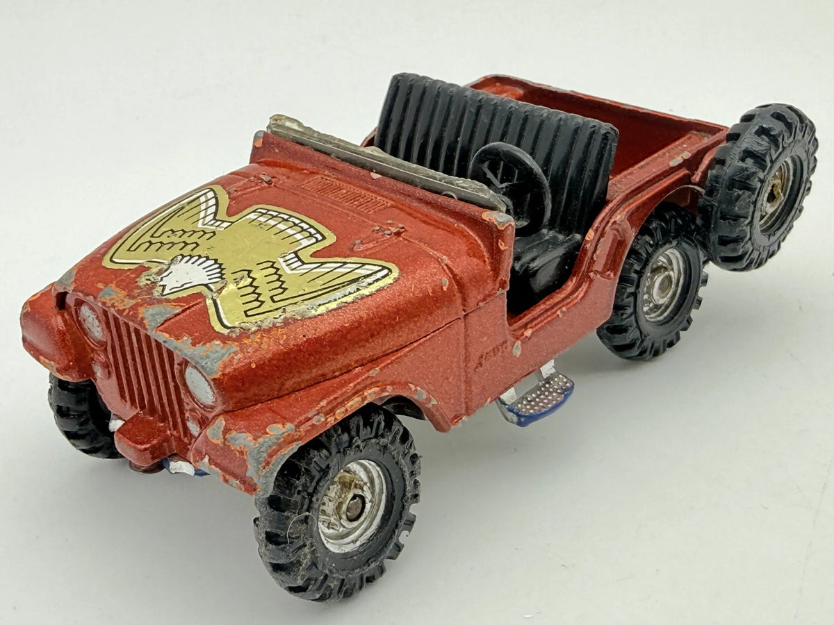 JEEP CJ-5, Corgi, Made in Great Britain, Die cast 72, Czerwony, 1:43 – zdjęcie 10