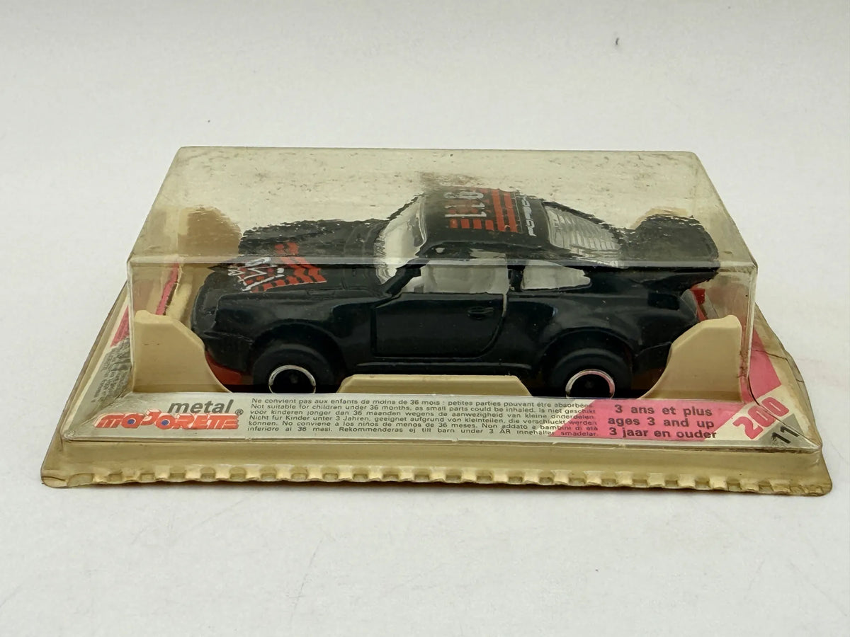 PORSCHE 911 Majorette 1983 Czarny 1:60 Made in France – zdjęcie 7