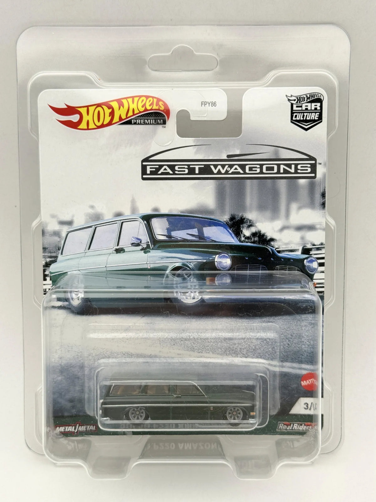 VOLVO P220 AMAZON WAGON Fast Wagons Hot Wheels 2020 1:64 Premium Protektor – zdjęcie 9