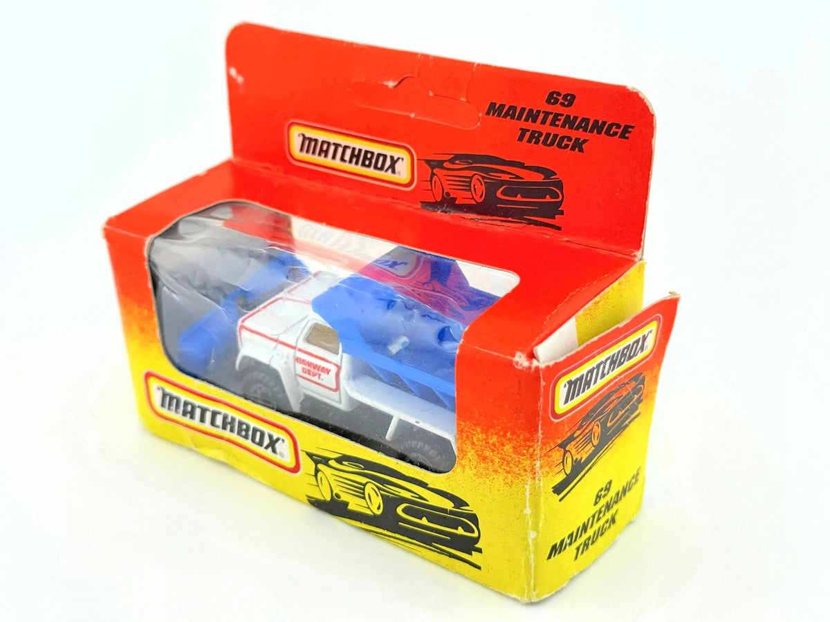 69 MAINTENANCE TRUCK, Matchbox, Resoraki, Die cast 11169.20, Biały, 1:64 – zdjęcie 8