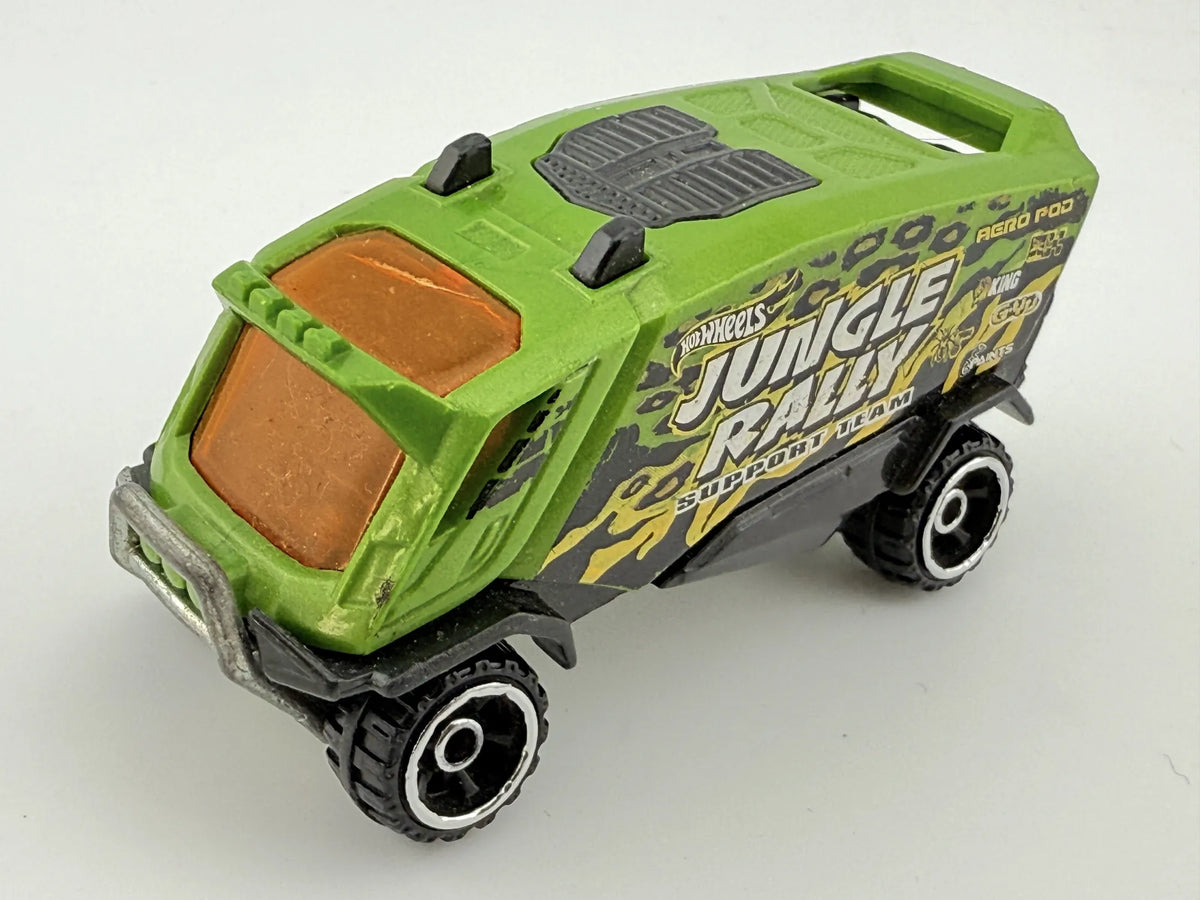 AERO POD, Jungle Rally, Hot Wheels 2014, Die cast LCB00060, Zielony, 1:64 – zdjęcie 9