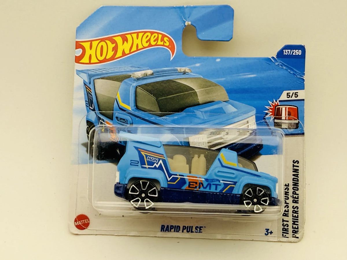 Rapid Pulse Hot Wheels 2025 HW FIRST RESPONSE 1:64 EMT Blister Niebieski – zdjęcie 6