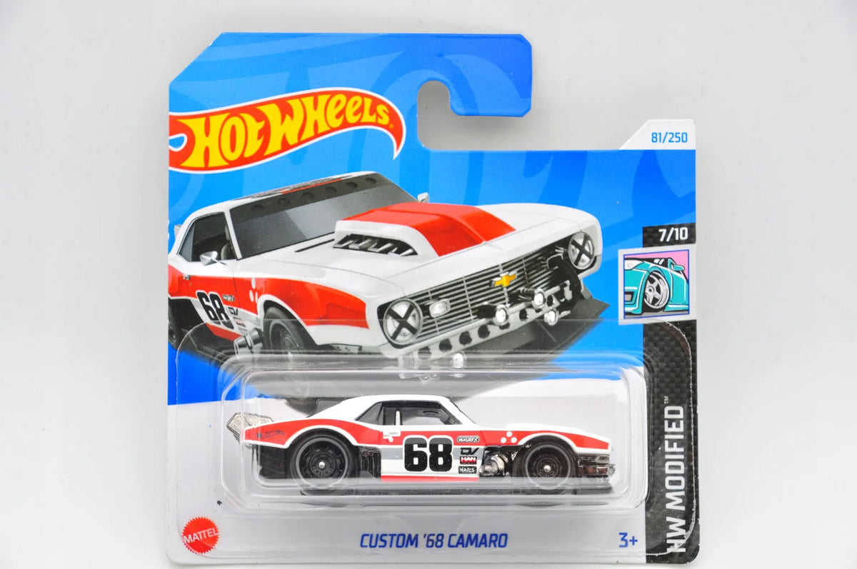 CUSTOM '68 CAMARO Hot Wheels 2024 Biało-Czerwony 1:64 – zdjęcie 9