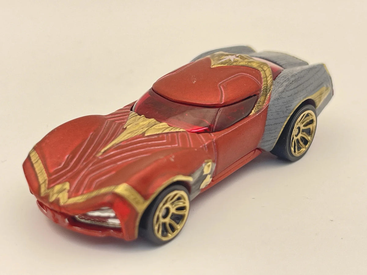 WONDER WOMAN, Hot Wheels 2016, Die cast DJM20, Czerwony, 1:64, Resoraki – zdjęcie 8