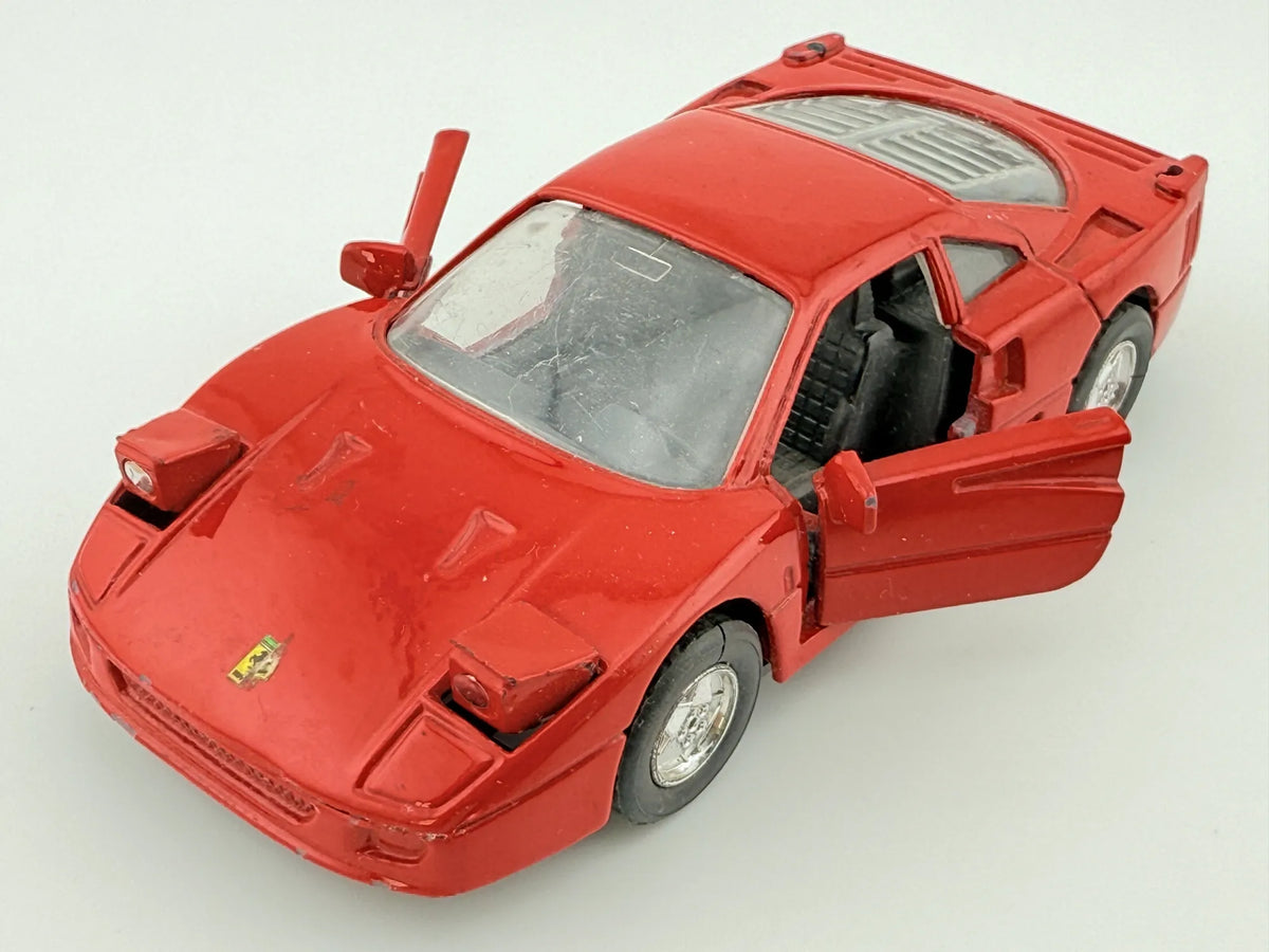 FERRARI F40, Welly, Vintage Model Die cast 8676, Czerwony, 1:38, Resoraki – zdjęcie 12