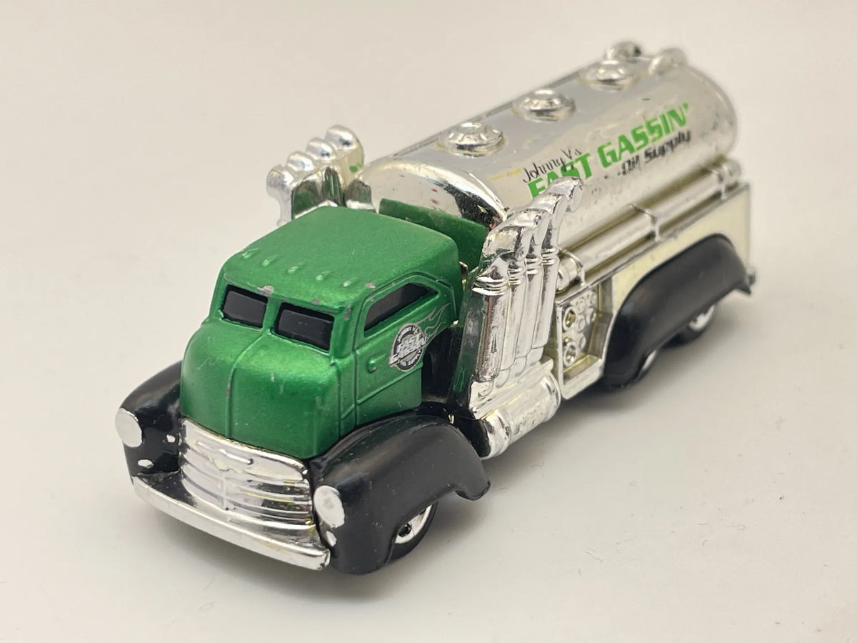 FAST GASSIN, Oil Supply, Hot Wheels, Resoraki, Die cast B21, Zielony, 1:64 – zdjęcie 8