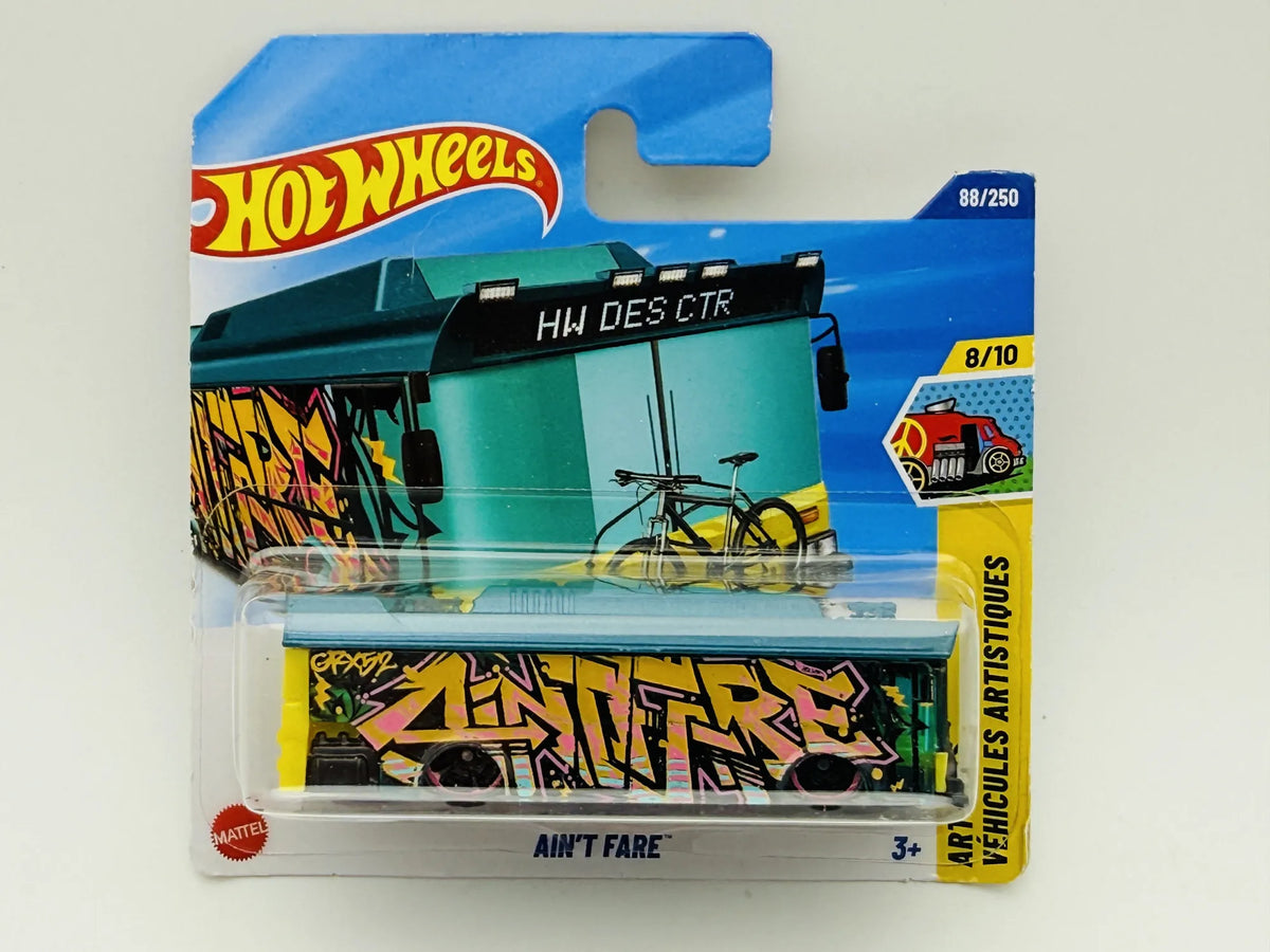 Ain't Fare Hot Wheels 2025 HW ART CARS 1:64 Food Truck Blister Czarny – zdjęcie 9