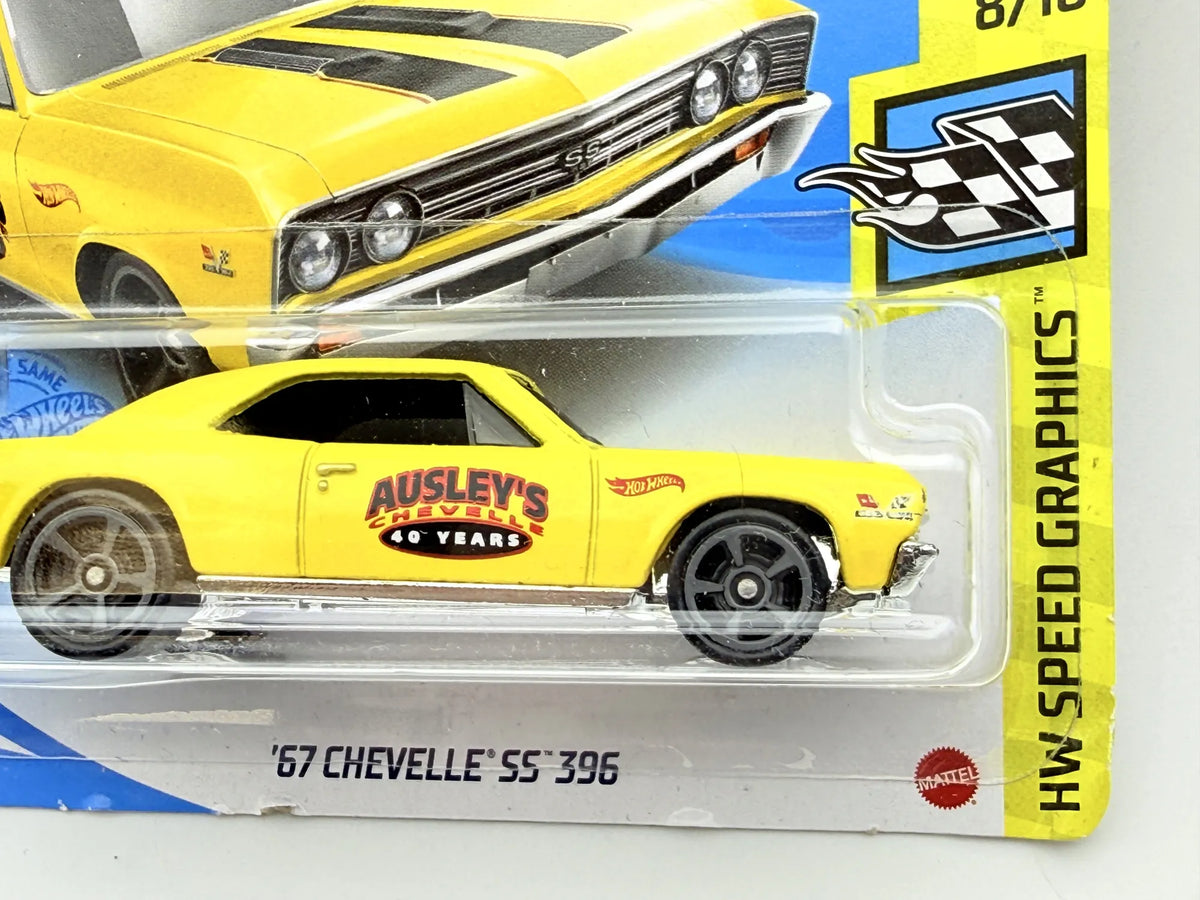 '67 CHEVELLE SS 396, Hot Wheels 2021, Die cast GTC34M521, Żółty, 1:64 – zdjęcie 8