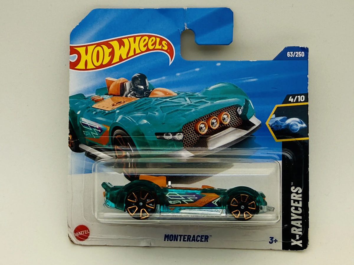 Monteracer Hot Wheels 2025 X-Raycers 1:64 Blister Turkusowy – zdjęcie 6
