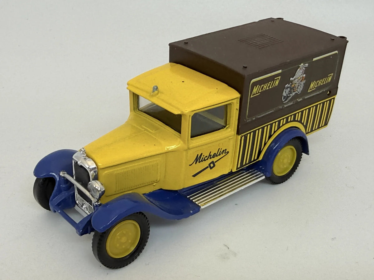 CITROEN C4F 1930, MICHELIN, Solido, Made in France, Die cast, Żółty, 1:43 – zdjęcie 8