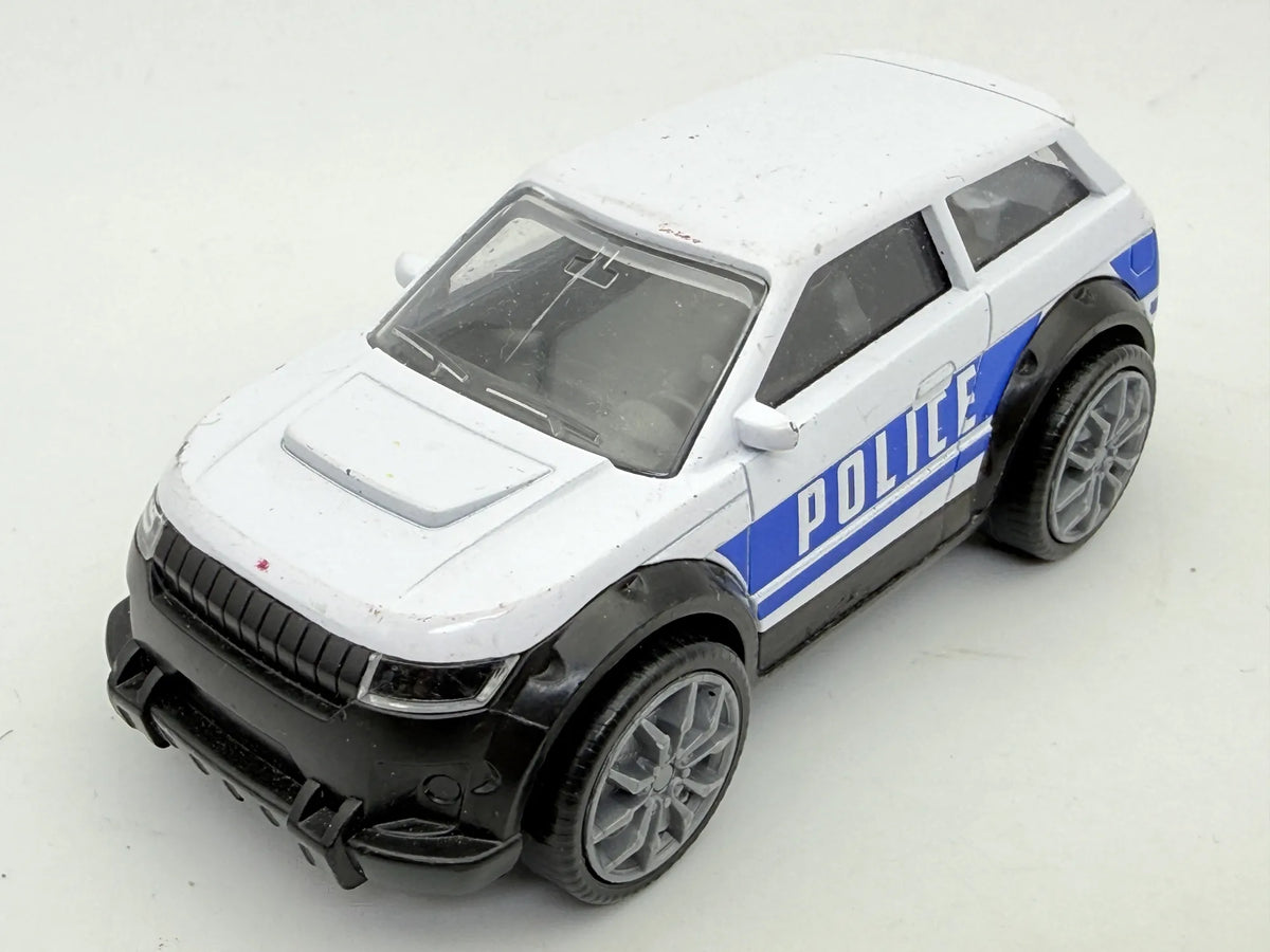 SUV POLICE, Carousel (Teamsterz), Made in U.K. Die cast Biały 1:64 Resoraki – zdjęcie 9