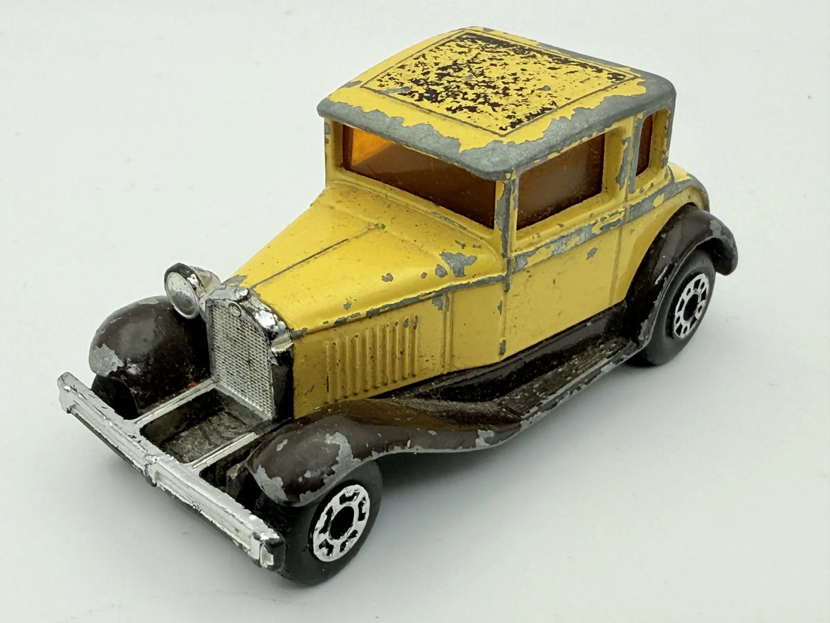 MODEL A FORD, Matchbox 1979, Made in England, Resoraki Die cast, Żółty 1:64 – zdjęcie 7