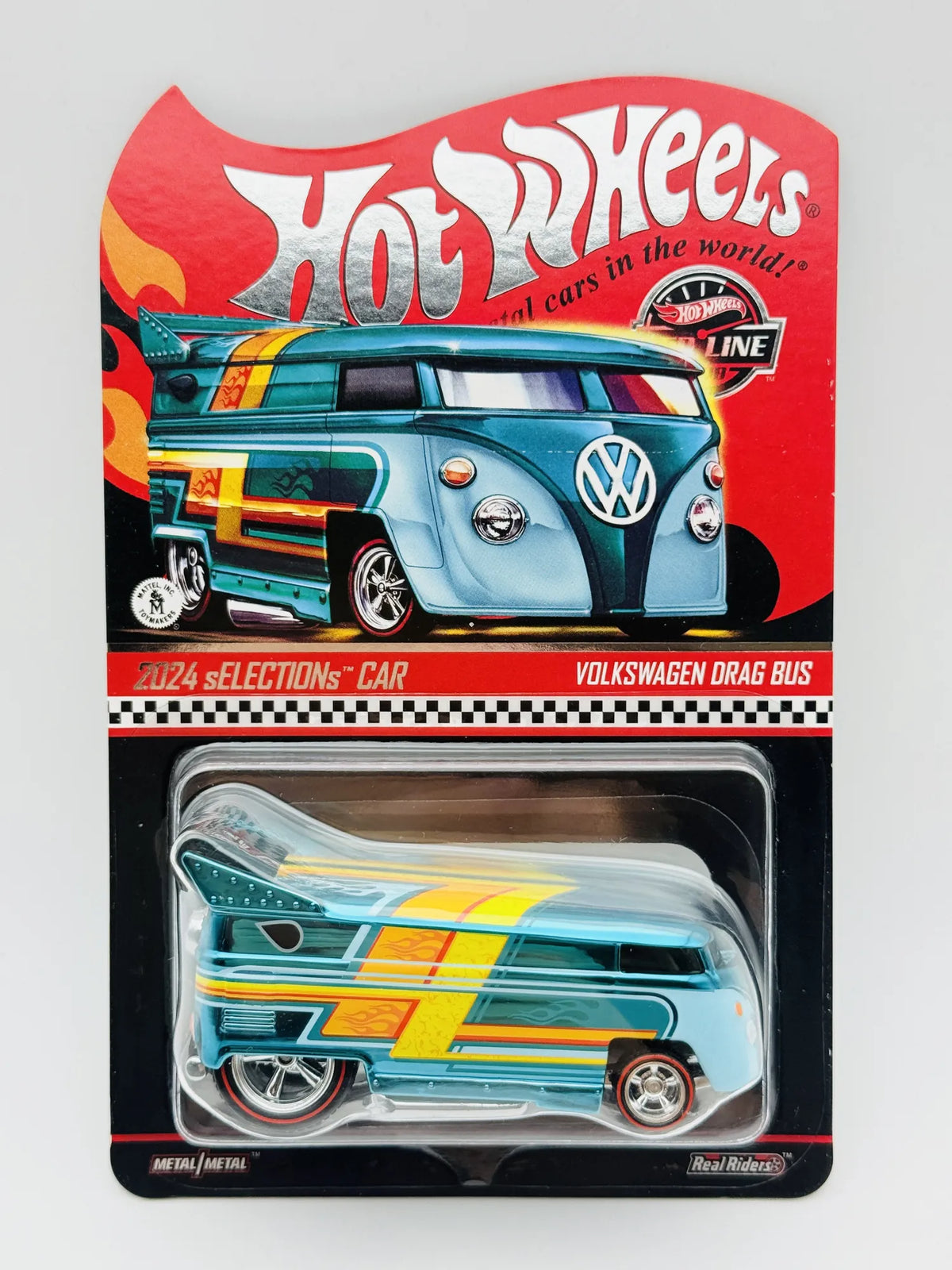 Volkswagen Drag Bus Hot Wheels 2025 Red Line Club 1:64 Van Blister – zdjęcie 9