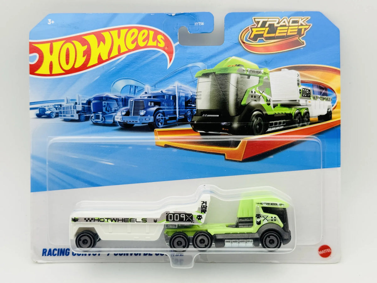 Racing Convoy Hot Wheels 2025 1:64 Ciężarówka Blister Zielony – zdjęcie 9
