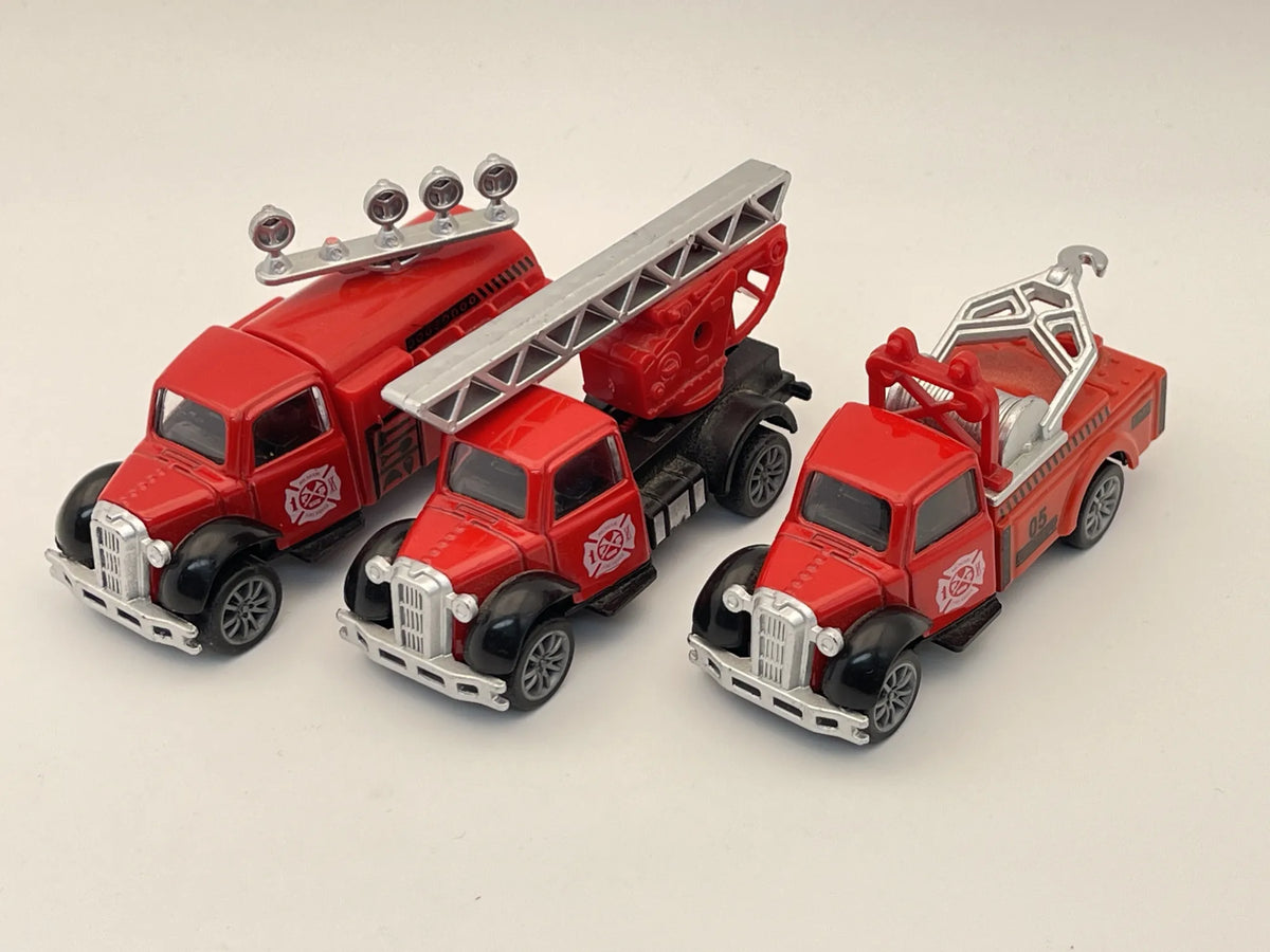 Wóz Strażacki 3szt Drabina , Resoraki, Die cast 1:64 – zdjęcie 8